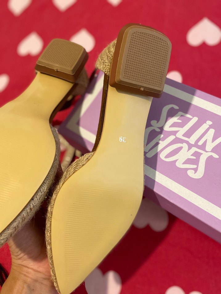 Bej Desenli Espadril Kadın Ayakkabı - Görsel 4