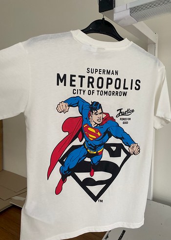 LC Waikiki Beyaz Superman Baskılı Erkek Tişört