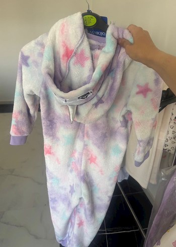 Kız Çocuk Mor Tie-Dye Polar Uyku Tulumu