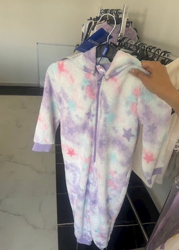 LC Waikiki Kız Çocuk Mor Tie-Dye Polar Uyku Tulumu