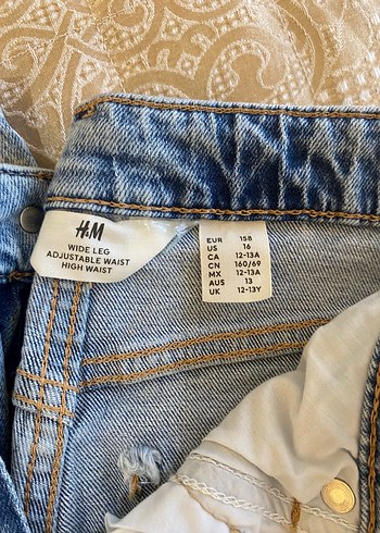 11-12 Yaş Beden H&m Normal Kesim Kadın Kot Pantolon