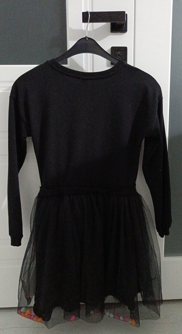 Uzun Kollu Kız Çocuk Elbisesi - Görsel 2