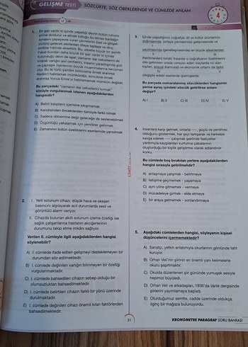  Beden LİMİT KRONOMETRE 2025-2026 PARAGRAF SORU BANKASI