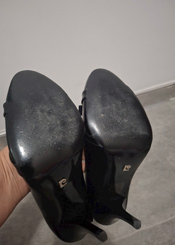 Piere Cardin Siyah Tokalı Stiletto Topuklu Kadın Ayakkabı