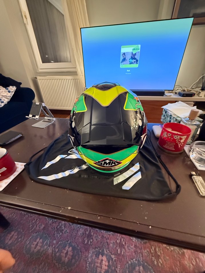 SMK M Beden Kapalı Motosiklet Kaskı - Görsel 3