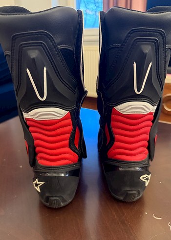 Alpinestars SMX-6 V2 Motosiklet Botu  41 Numara (Black Red) - Görsel 2