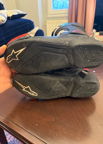 Alpinestars SMX-6 V2 Motosiklet Botu  41 Numara (Black Red) - Görsel 3