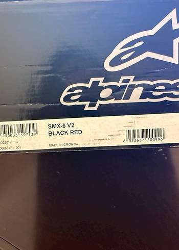 Alpinestars SMX-6 V2 Motosiklet Botu  41 Numara (Black Red) - Görsel 5