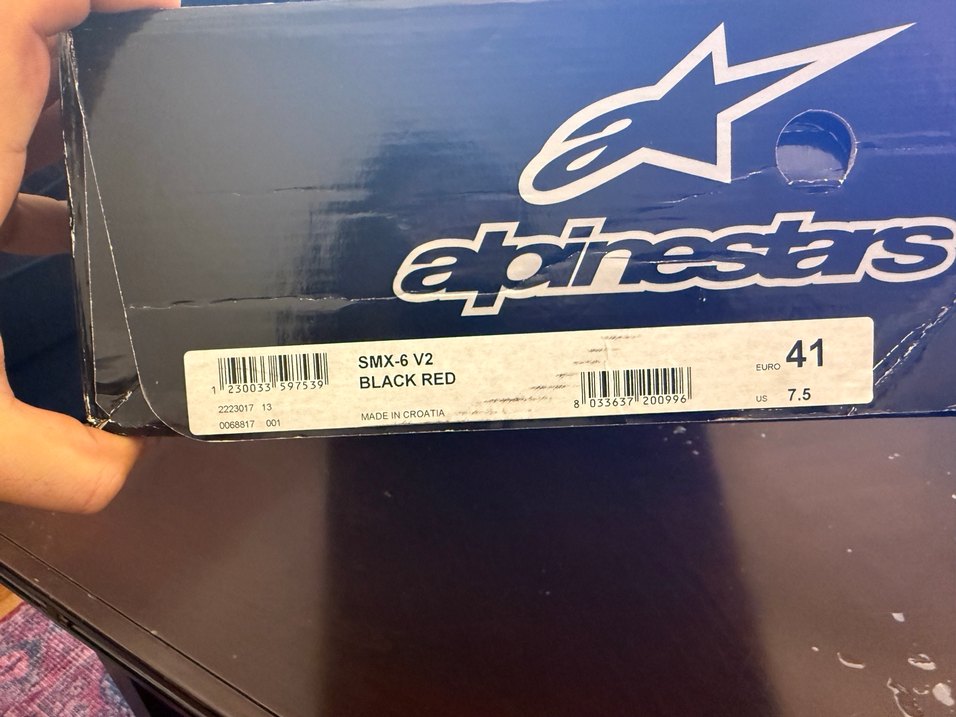 Alpinestars SMX-6 V2 Motosiklet Botu  41 Numara (Black Red) - Görsel 5