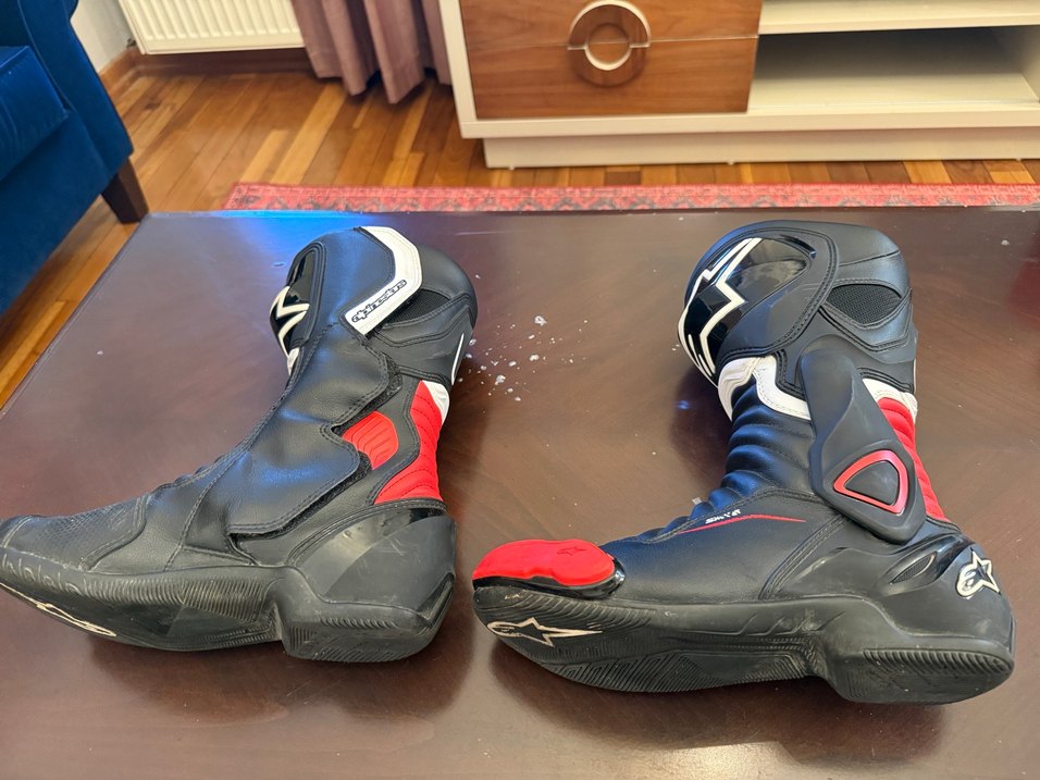 Alpinestars SMX-6 V2 Motosiklet Botu  41 Numara (Black Red) - Görsel 4