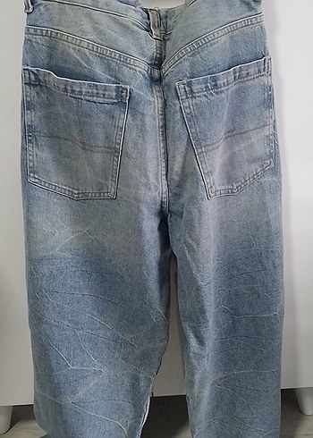 Bol Kesim Kadın Kot Pantolon - Görsel 6