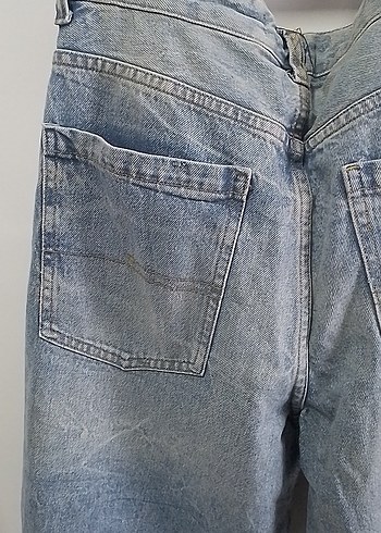 Bol Kesim Kadın Kot Pantolon - Görsel 5