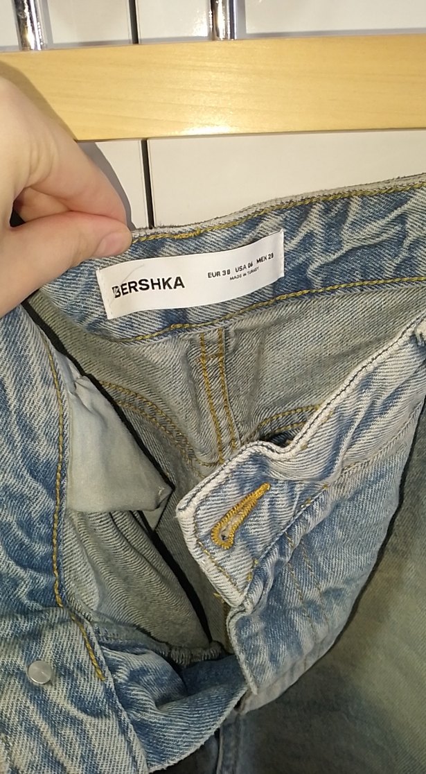 Bol Kesim Kadın Kot Pantolon - Görsel 2