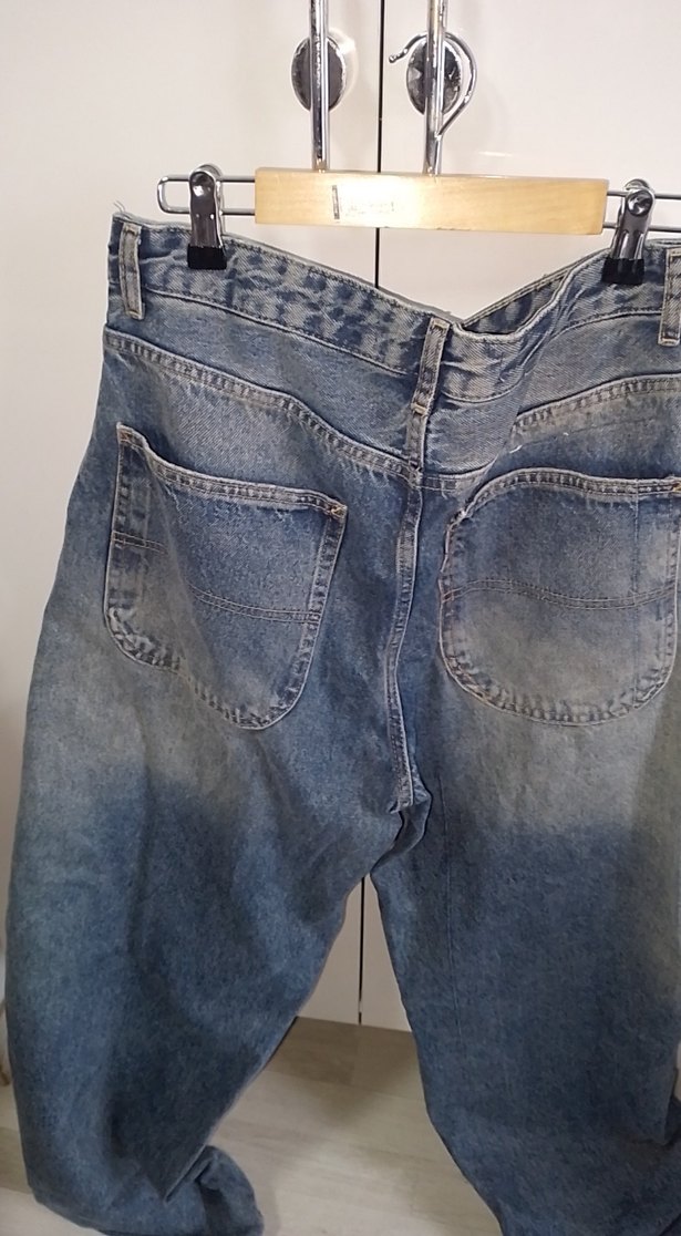 Gri Mavi Salaş Kadın Kot Pantolon - Görsel 4