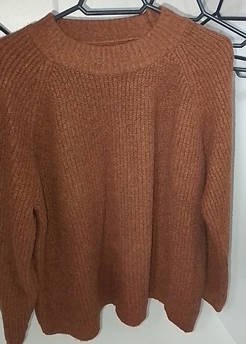 Kadın Kahverengi Gri 2 Tane Örgü Yün Kazak - Görsel 3