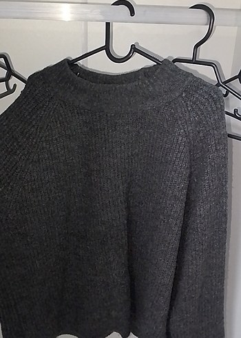 Kadın Kahverengi Gri 2 Tane Örgü Yün Kazak - Görsel 5