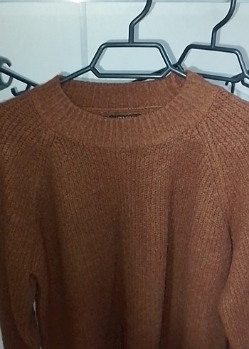 Kadın Kahverengi Gri 2 Tane Örgü Yün Kazak - Görsel 2