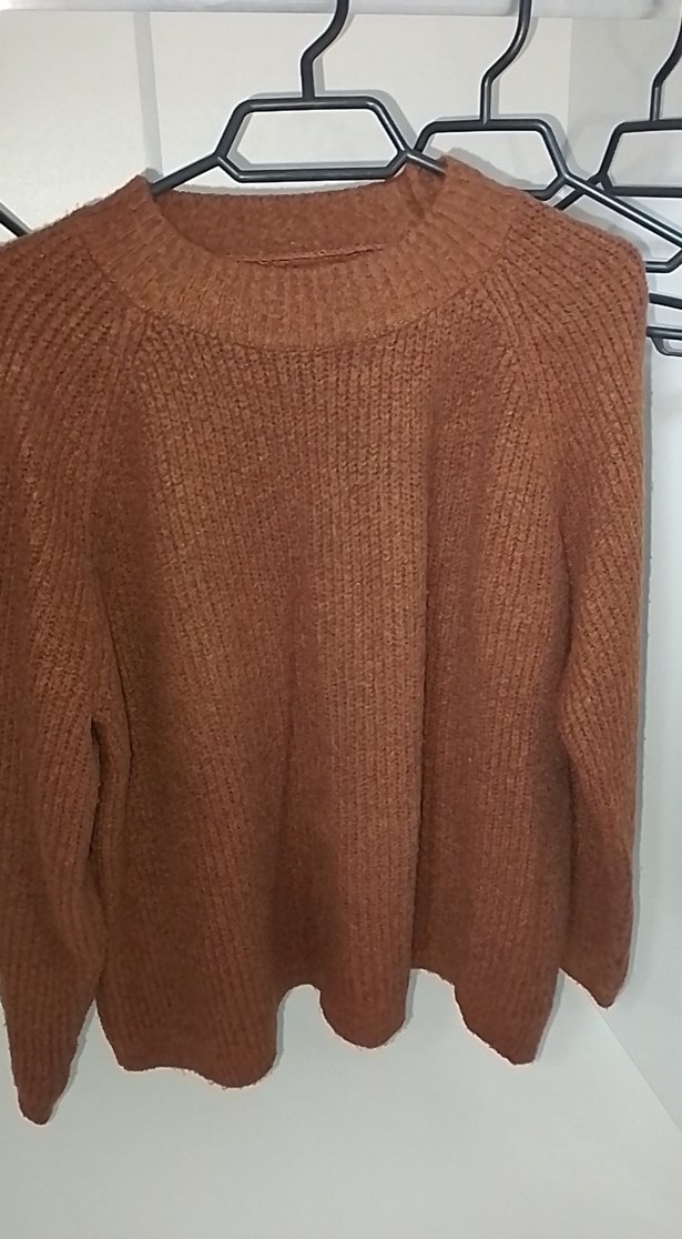 Kadın Kahverengi Gri 2 Tane Örgü Yün Kazak - Görsel 3