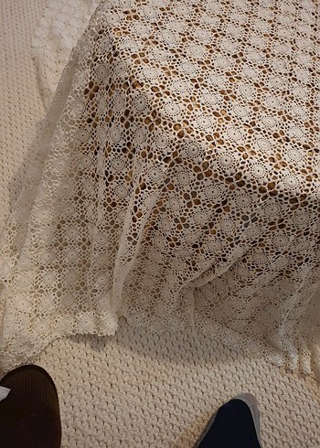 Klasik El Yapımı Dantel Masa Örtüsü - Görsel 4