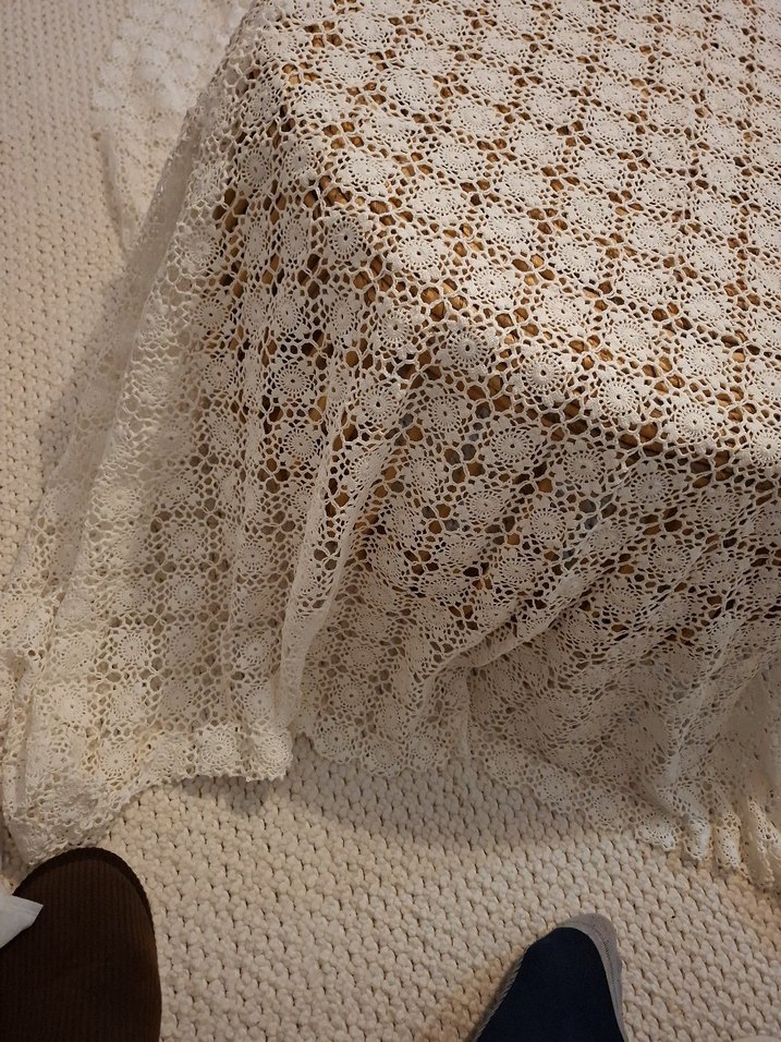 Klasik El Yapımı Dantel Masa Örtüsü - Görsel 4