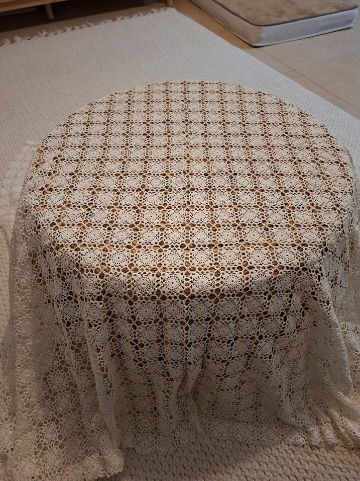 Klasik El Yapımı Dantel Masa Örtüsü - Görsel 3