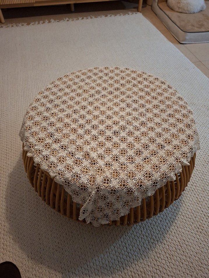 Bohem Tarzı El Örgüsü Dantel Masa Örtüsü - Görsel 2