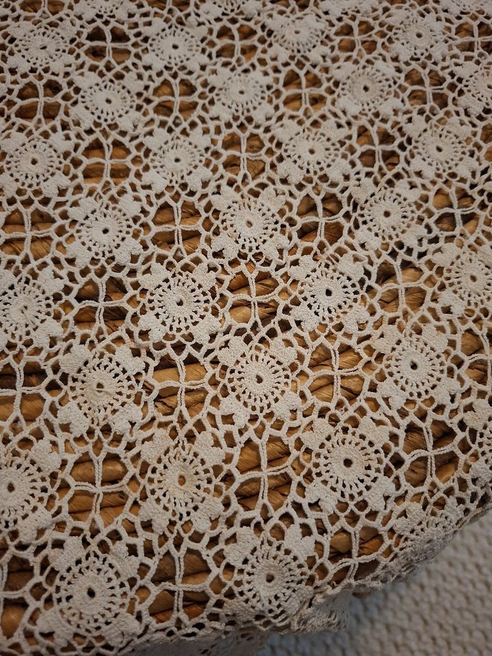 Bohem Tarzı El Örgüsü Dantel Masa Örtüsü - Görsel 3