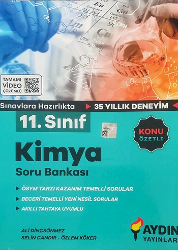 Aydın 11. Sınıf Kimya Konu Özetli Soru Bankası