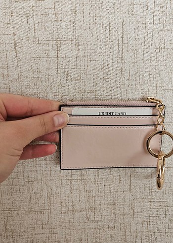 Bej Parlak Zincir Detaylı Kadın Cüzdan - Görsel 3