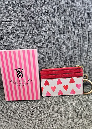 Victoria s Secret Victoria's Secret Renkli Baskılı Deri Cüzdan