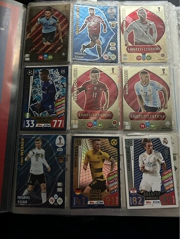 Panini match attax karışık kartlar