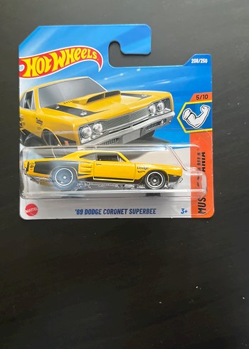 Hot Wheels Sarı '69 Dodge Coronet Superbee Oyuncak Araba