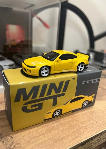 Sarı Mini GT Nissan silvia Oyuncak Araba