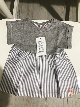 universal Beden gri Renk 0-6 aylık bebek elbisesi