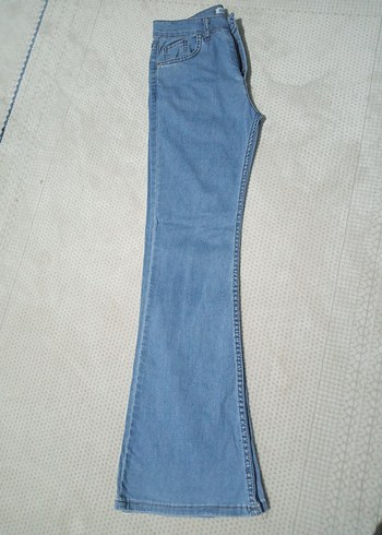 Diğer Mavi Loose Fit Midi Denim Kadın Jean