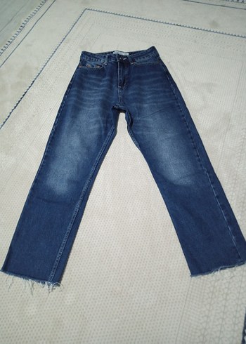 Lacivert Kadın Denim Regular Fit Jean