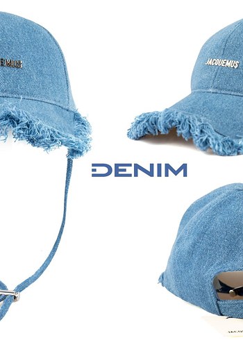 Beden JACQUEMUS MAVİ BASEBALL ŞAPKA