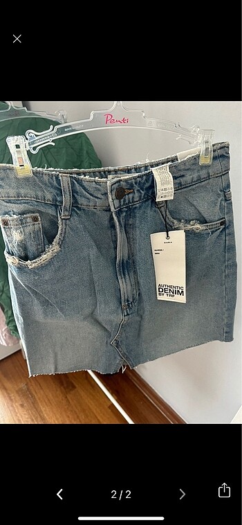 Zara mini etek jean