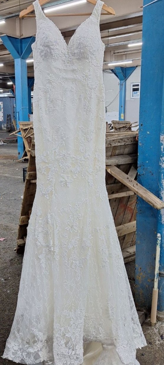 komple dantelli balık gelinlik - Görsel 2