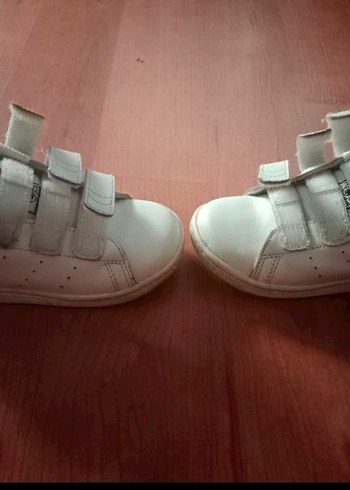 27 Beden beyaz Renk ADİDAS Kız Çocuk Beyaz Cırt Cırtlı Spor Ayakkabı 27