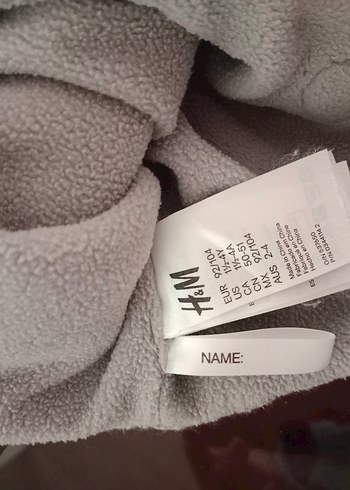 2-3 Yaş, 20 cm Beden gri Renk H&M Gri Örgü Çocuk Bere Kulaklıklı Kız/Erkek 1/2/3/4