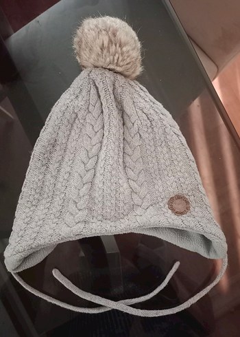 2-3 Yaş, 20 cm Beden H&M Gri Örgü Çocuk Bere Kulaklıklı Kız/Erkek 1/2/3/4