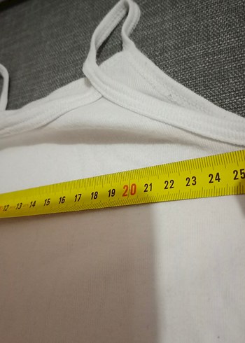 HELLO BABY Beyaz Askılı Bebek Kız Body 3 yaş - Görsel 3