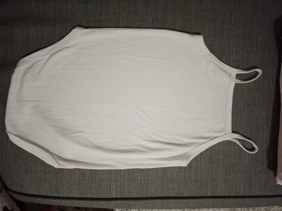 HELLO BABY Beyaz Askılı Bebek Kız Body 3 yaş - Görsel 2