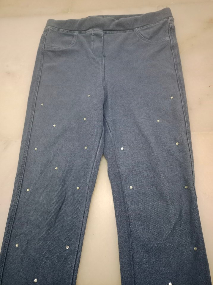 2 Tayt Birlikte  Kız Çocuk Mavi 3/4/5 - Görsel 2