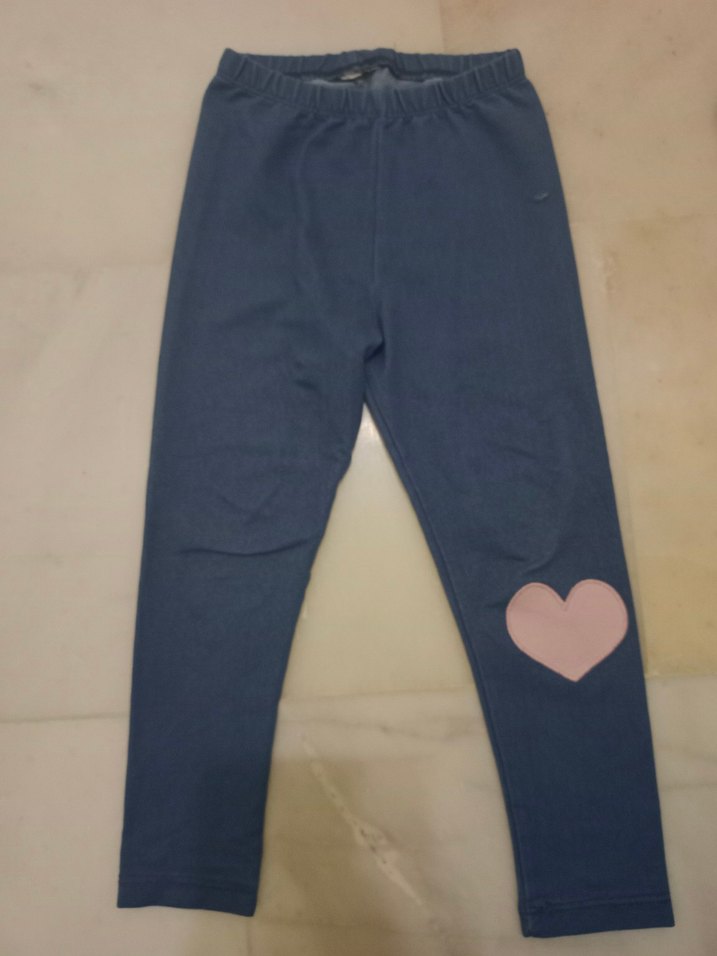 2 Tayt Birlikte  Kız Çocuk Mavi 3/4/5 - Görsel 3