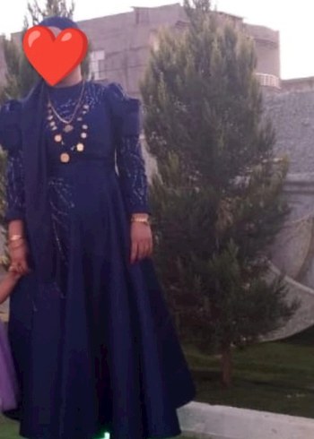 Abiye Uzun lavivert abiye