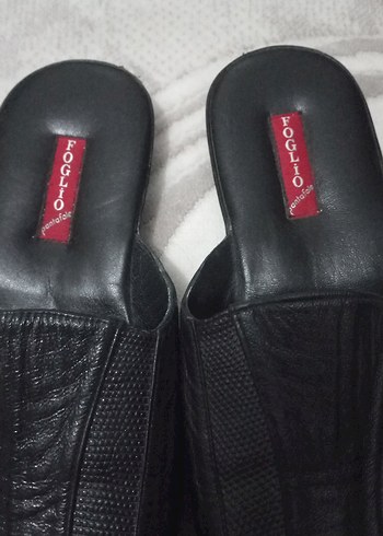 Siyah deri Erkek Ev Terliği - Görsel 2