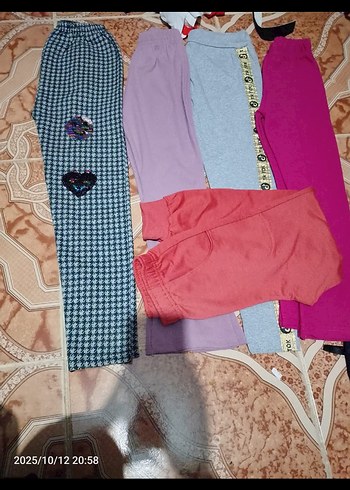 Kız Çocukları Çok Renkli Rahat Taytlar