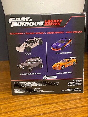 Beden Jada Fast and Furious ikili araba